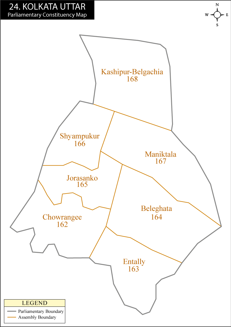 Kolkata Uttar Parliamentary Constituency Map