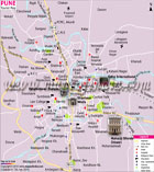 Pune Tourist Map
