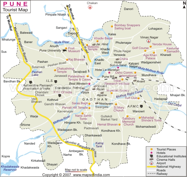 Pune Detailed Map