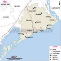 Puri Railway Map
