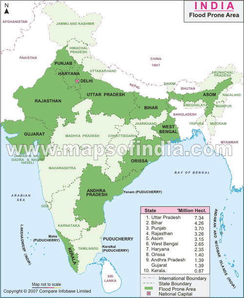 India Flood Prone Areas