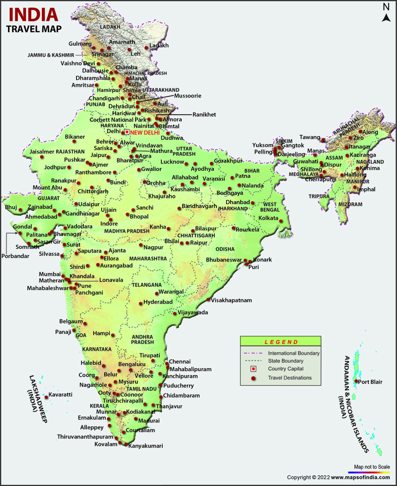 India Travel Map