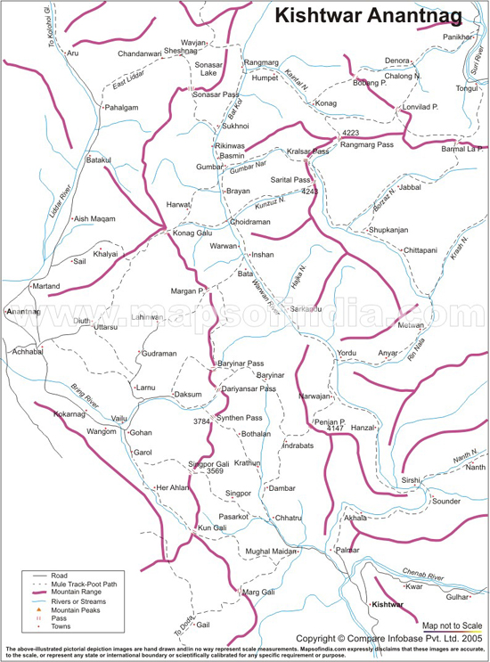 Kishtwar Ananatnag Trekking Area