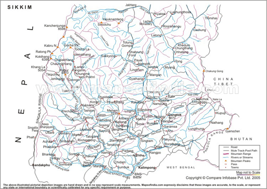 Sikkim Trekking Route Map
