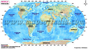 World Map In Robinson Projection