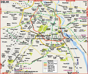 Delhi Map