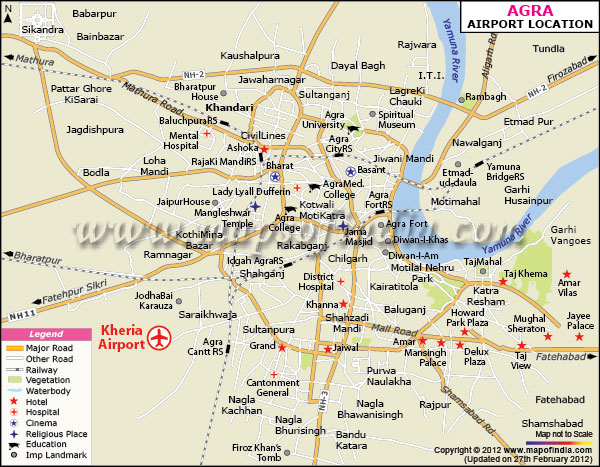 agra-airport-map