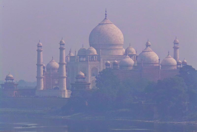 View of Taj Mahal from Agra Fort