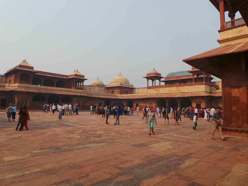 Tourist at Jodha Bai's Palace