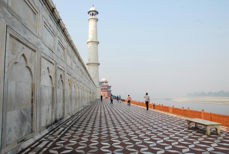 Yamuna River View from Taj Mahal