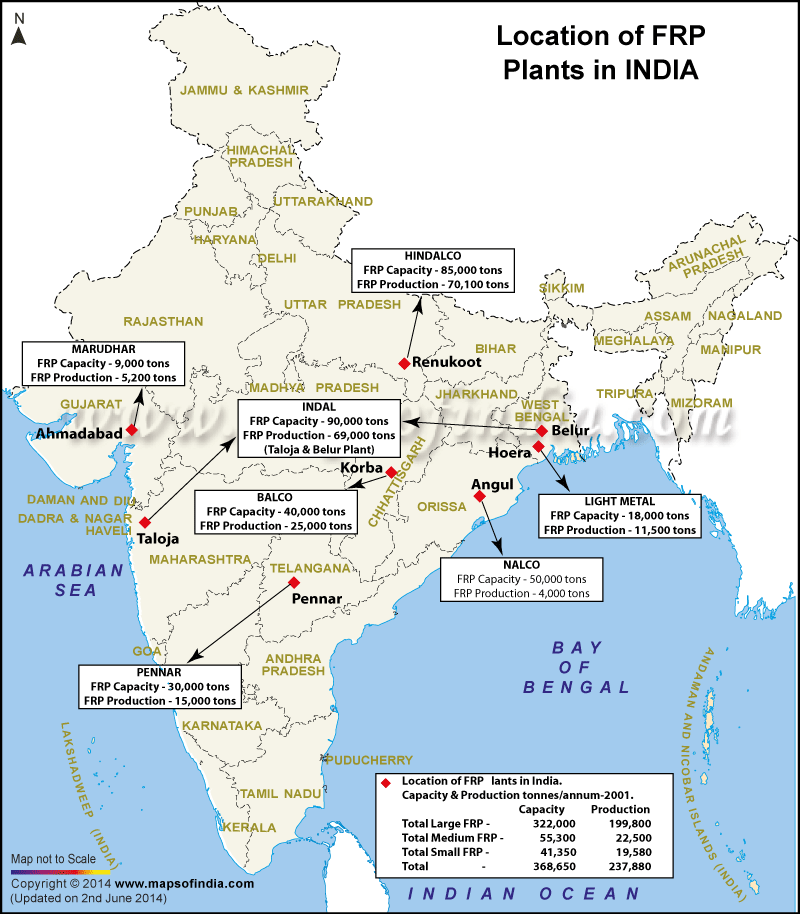 FRP Map of India