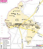 Amritsar Road Network Map