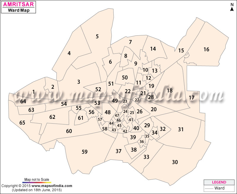 Amritsar Ward Map