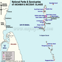 Andaman and Nicobar Wildlife Sanctuaries Map
