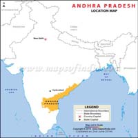 Andhra Pradesh Location Map