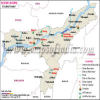 Assam Travel Map