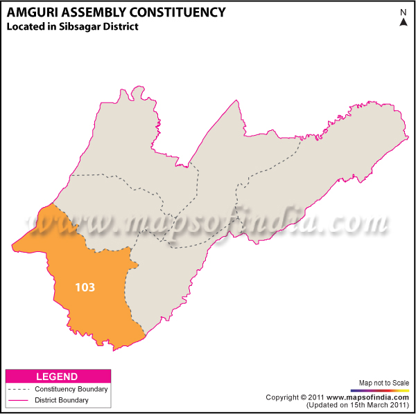 Amguri Assembly Constituency Result Map 2011