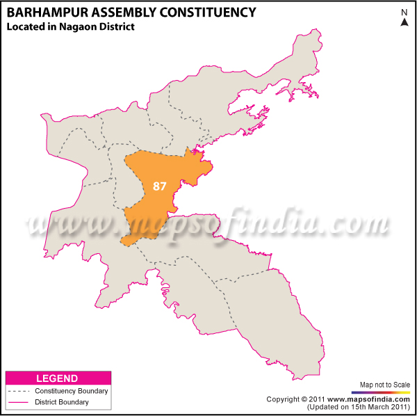 Barhampur Assembly Constituency Result Map 2011