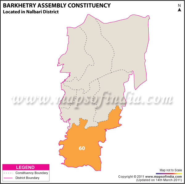 Barkhetry Assembly Constituency Result Map 2011