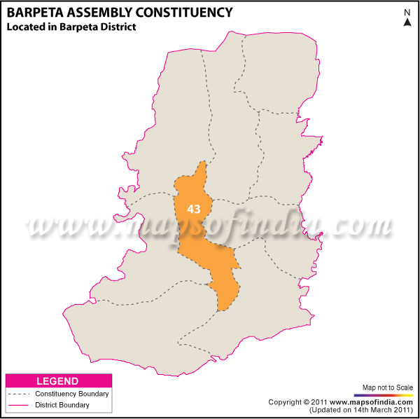 Barpeta Assembly Constituency Result Map 2011