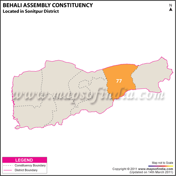 Behali Assembly Constituency Result Map 2011
