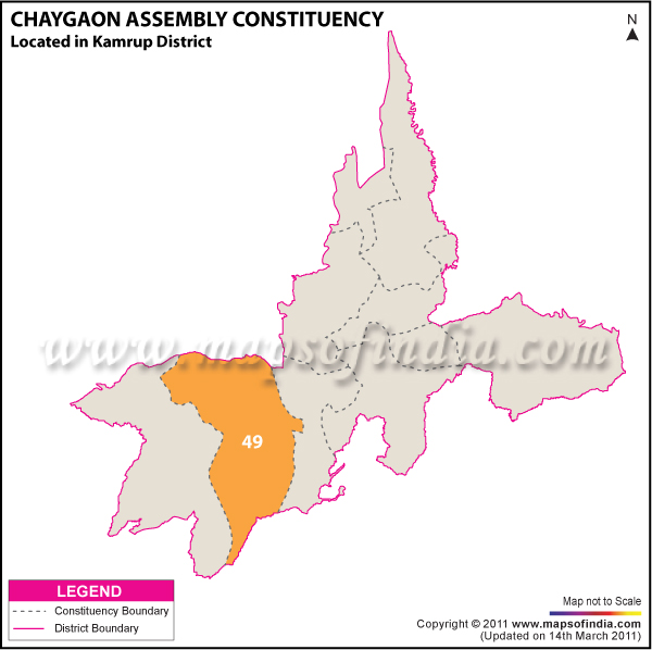 Chaygaon Assembly Constituency Result Map 2011