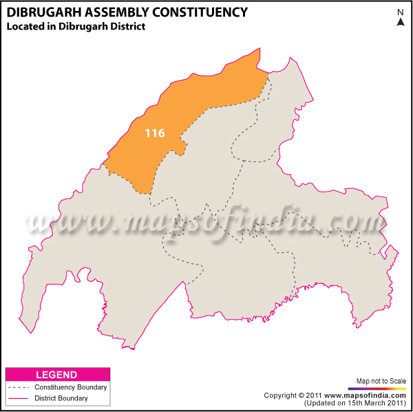 Dibrugarh Assembly Constituency Result Map 2011