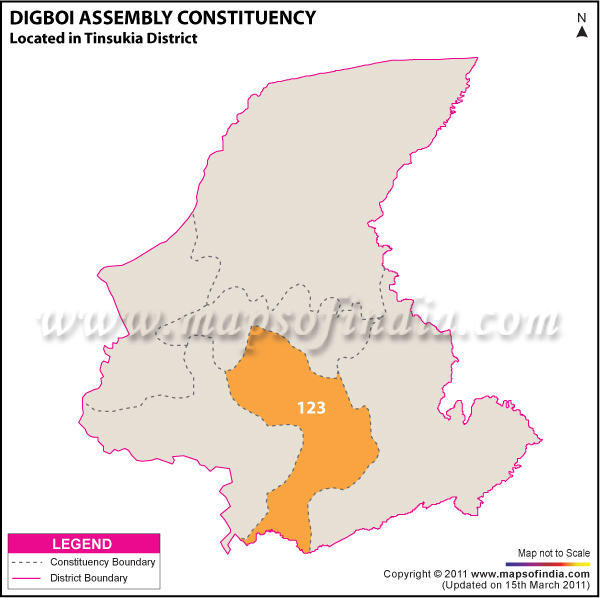 Digboi Assembly Constituency Result Map 2011