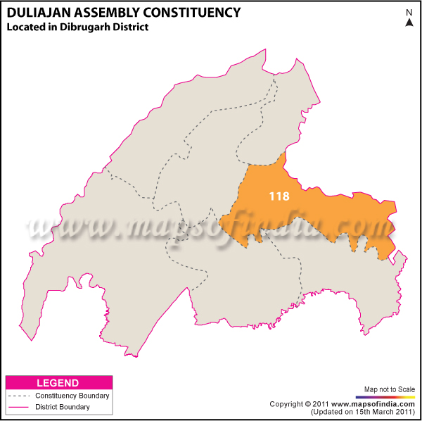 Duliajan Assembly Constituency Result Map 2011