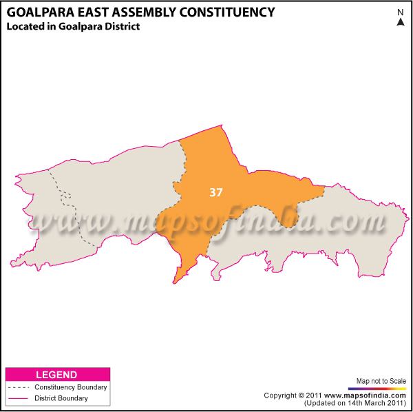 Goalpara East Assembly Constituency Result Map 2011