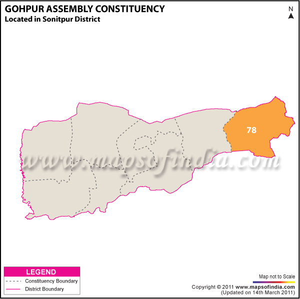 Gohpur Assembly Constituency Result Map 2011