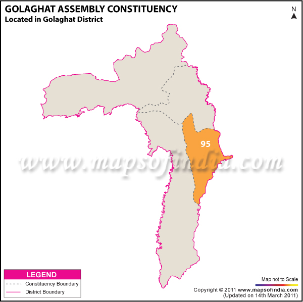 Golaghat Assembly Constituency Result Map 2011