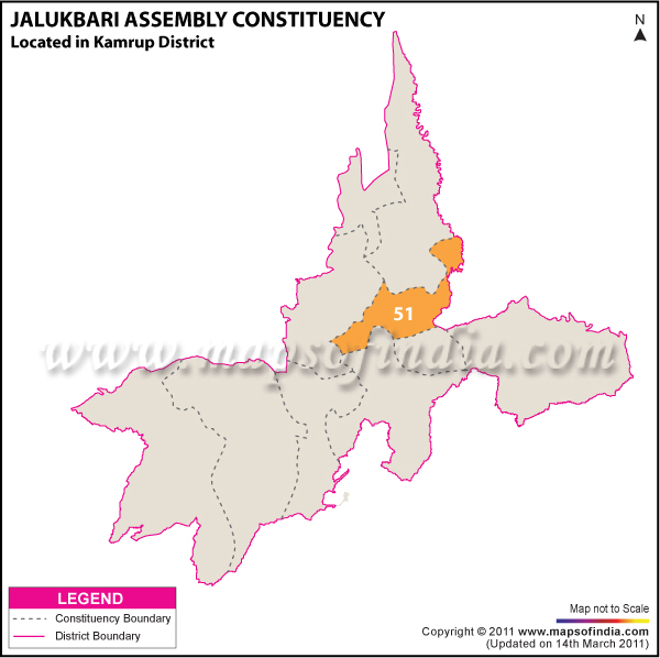 Jalukbari Assembly Constituency Result Map 2011