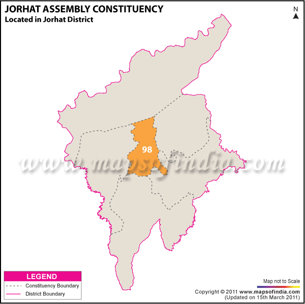 Jorhat Assembly Constituency Result Map 2011