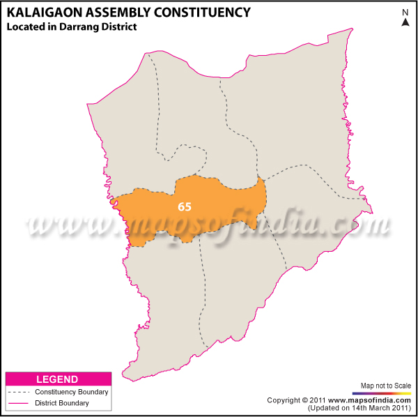 Kalaigaon Assembly Constituency Result Map 2011