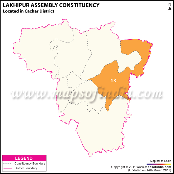 Lakhipur Assembly Constituency Result Map 2011 Lakhipur Assembly Constituency Result Map 2011