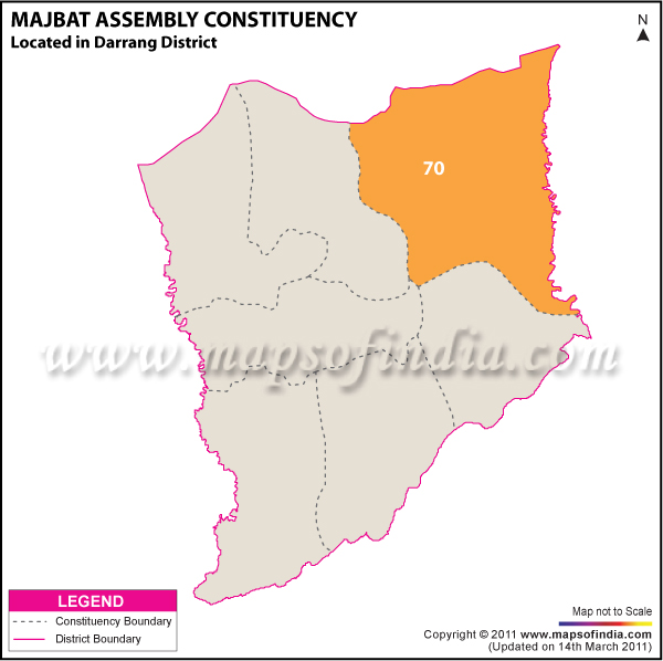 Majbat Assembly Constituency Result Map 2011