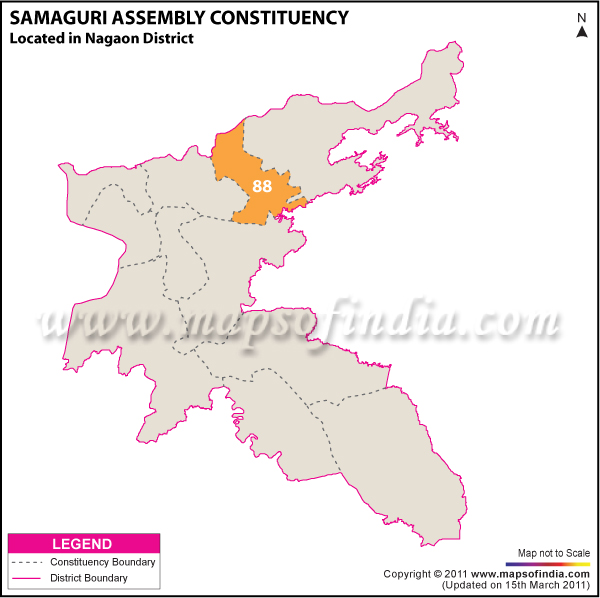 Samaguri Assembly Constituency Result Map 2011