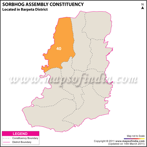 Sorbhog Assembly Constituency Result Map 2011