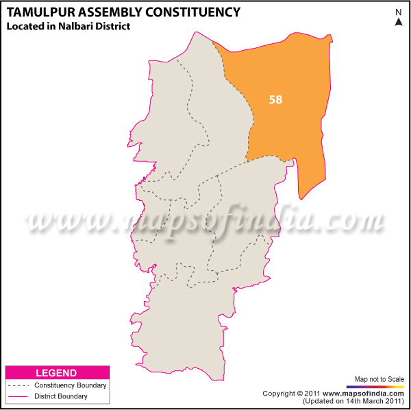 Tamulpur Assembly Constituency Result Map 2011