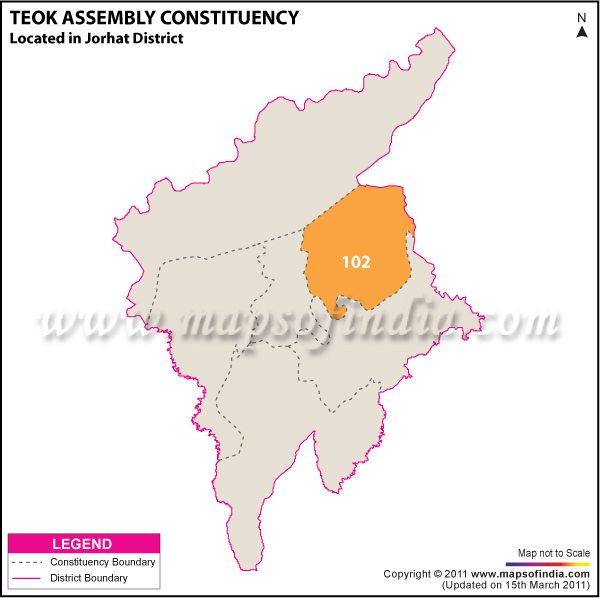 Teok Assembly Constituency Result Map 2011