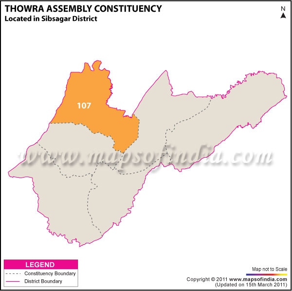 Thowra Assembly Constituency Result Map 2011