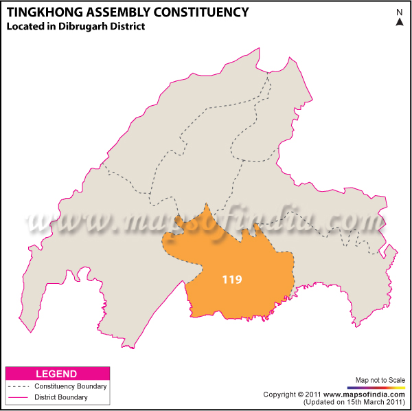 Tingkhong Assembly Constituency Result Map 2011 Tingkhong Assembly Constituency Result Map 2011