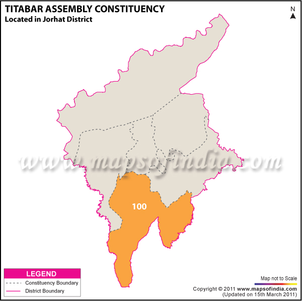 Titabar Assembly Constituency Result Map 2011