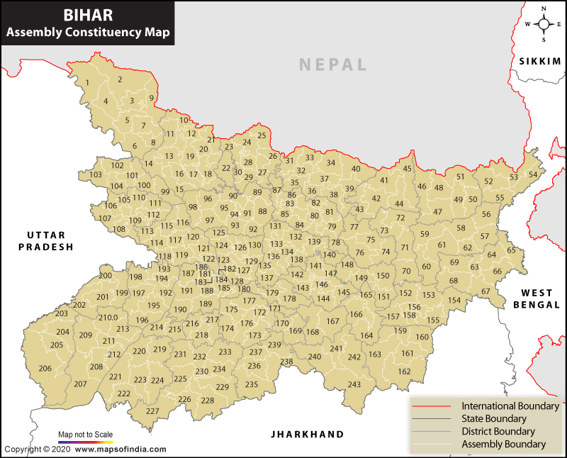 Bihar Assembly Constituency Map