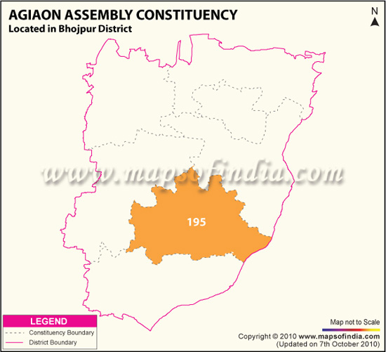Assembly Constituency Map of Agiaon (SC)