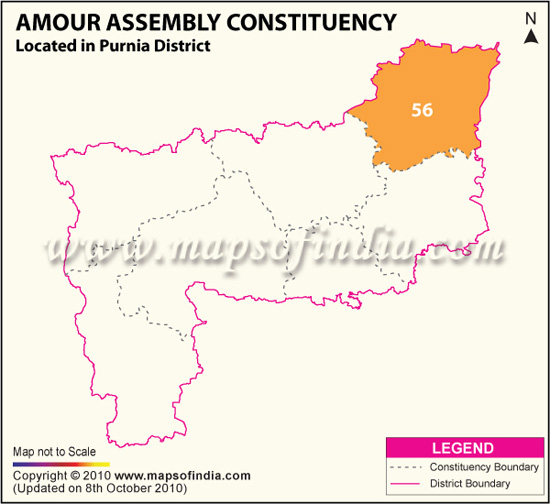 Assembly Constituency Map of Amour