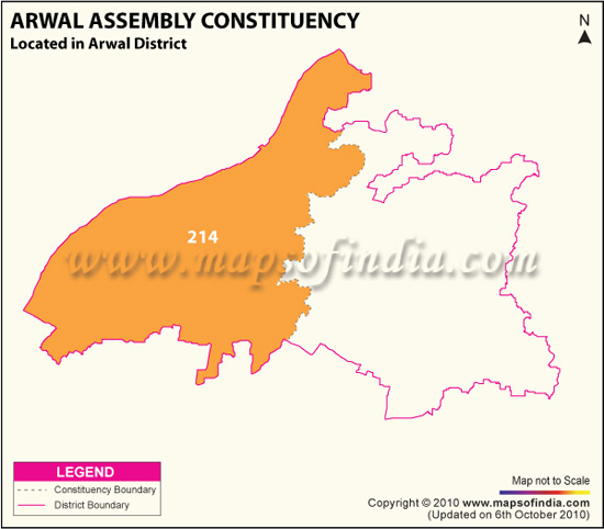 Assembly Constituency Map of Arwal