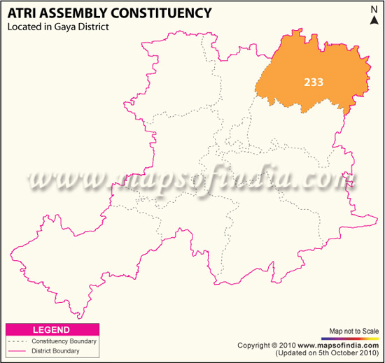 Assembly Constituency Map of Atri