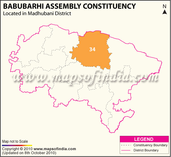 Assembly Constituency Map of Babubarhi